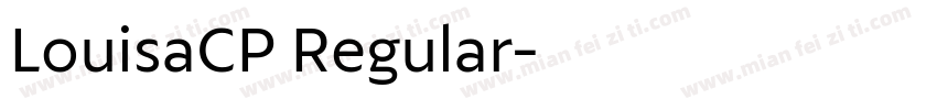 LouisaCP Regular字体转换